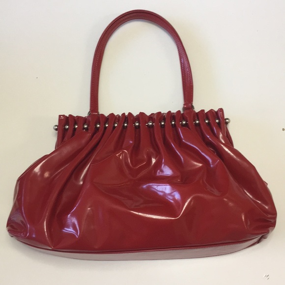 Moschino Handbags - Bootiful Vintage MOSCHINO red vinyl mint cond.